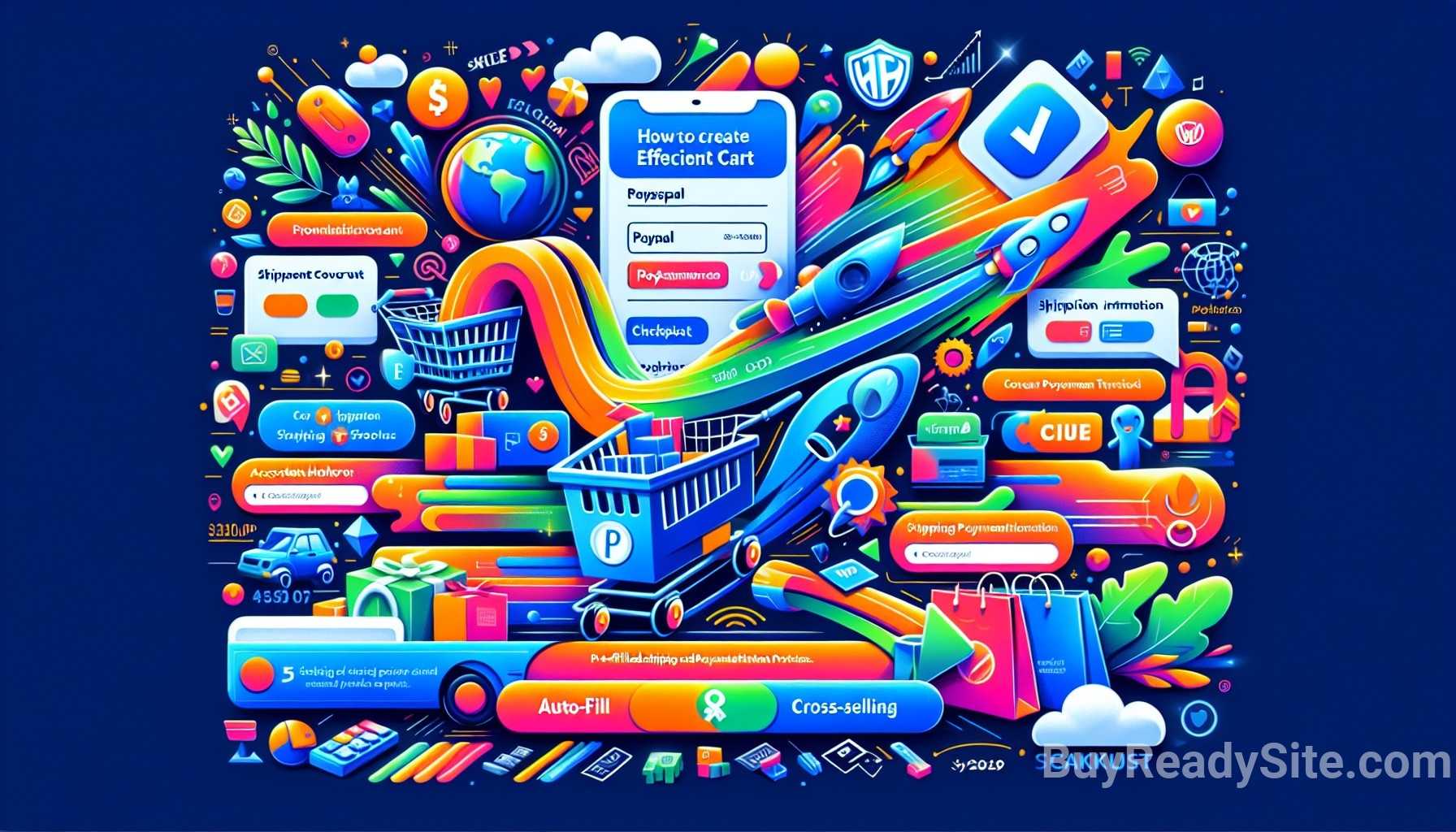 Illustration for section: The following steps can help simplify the checkout process: - an efficient shopping cart