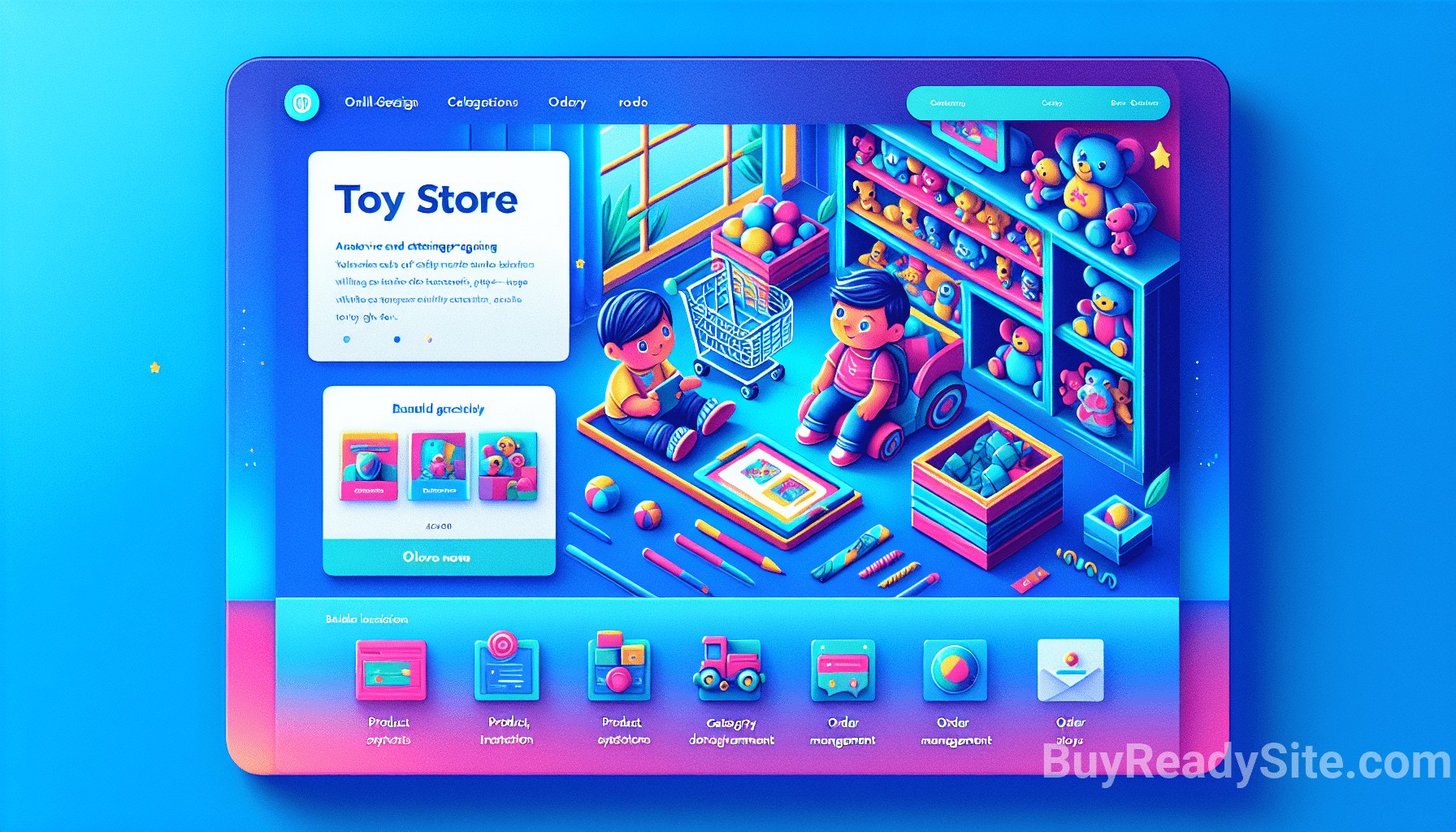 Illustration for section: If you want to create a children's toy store, check out the best WordPress themes